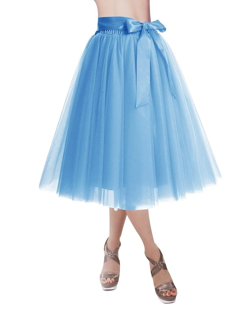DRESSTELLS Womens Tulle Skirt A Line Tulle Dress Tutu Skirts Knee Length Adult Layered Short Prom... | Amazon (US)