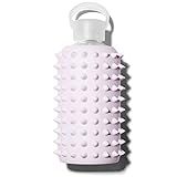 bkr Glass Water Bottle - Luxury BPA Free Water Bottle, Spiked Silicone Sleeve - Lala - Opaque Lavend | Amazon (US)