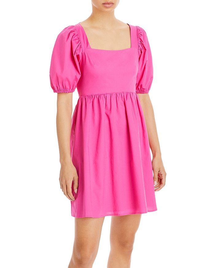Tie Back Puff Sleeve Mini Dress | Bloomingdale's (US)