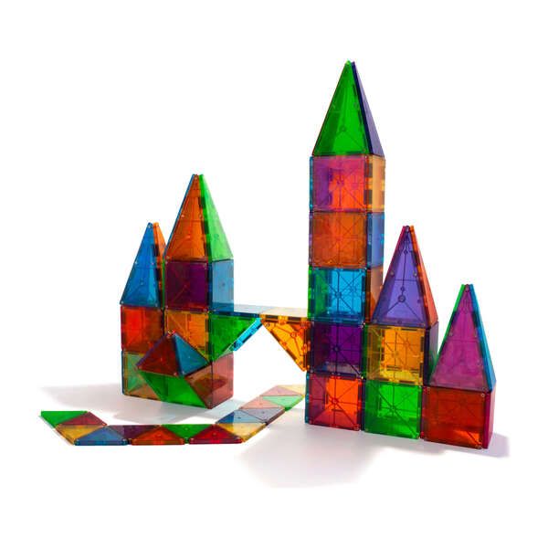 Magna-Tiles Clear Colors 100-Piece Set | Maisonette