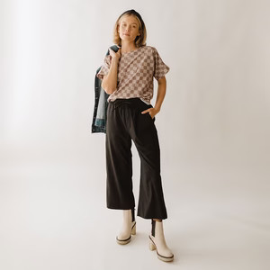 Audrey Wide Leg Pants, Black | Albion Fit