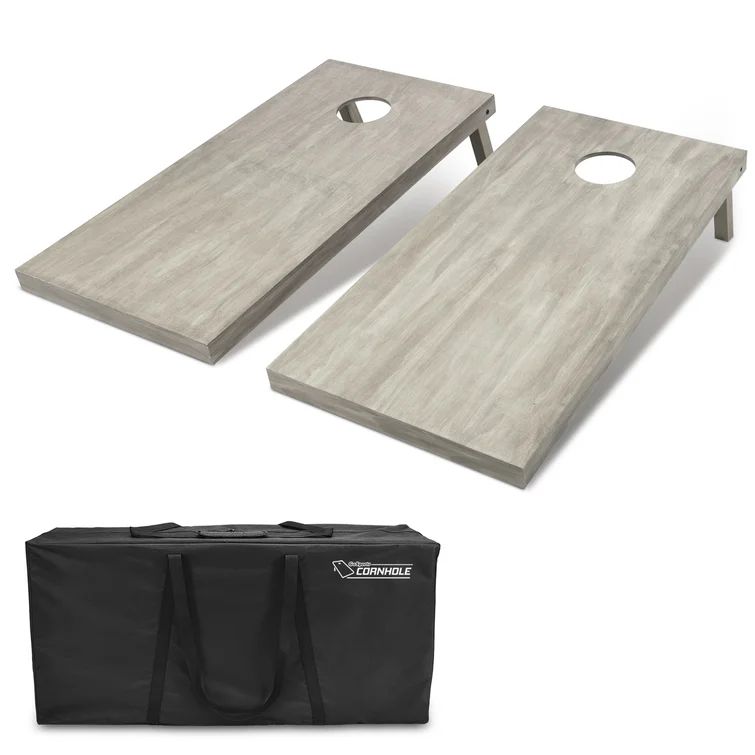 2' x 4' Solid Wood Cornhole Set with Carrying Case | Wayfair North America