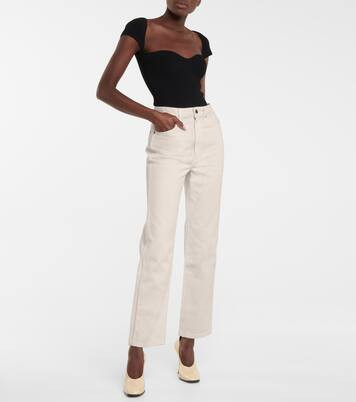 Abigail high-rise straight cropped jeans | Mytheresa (UK)