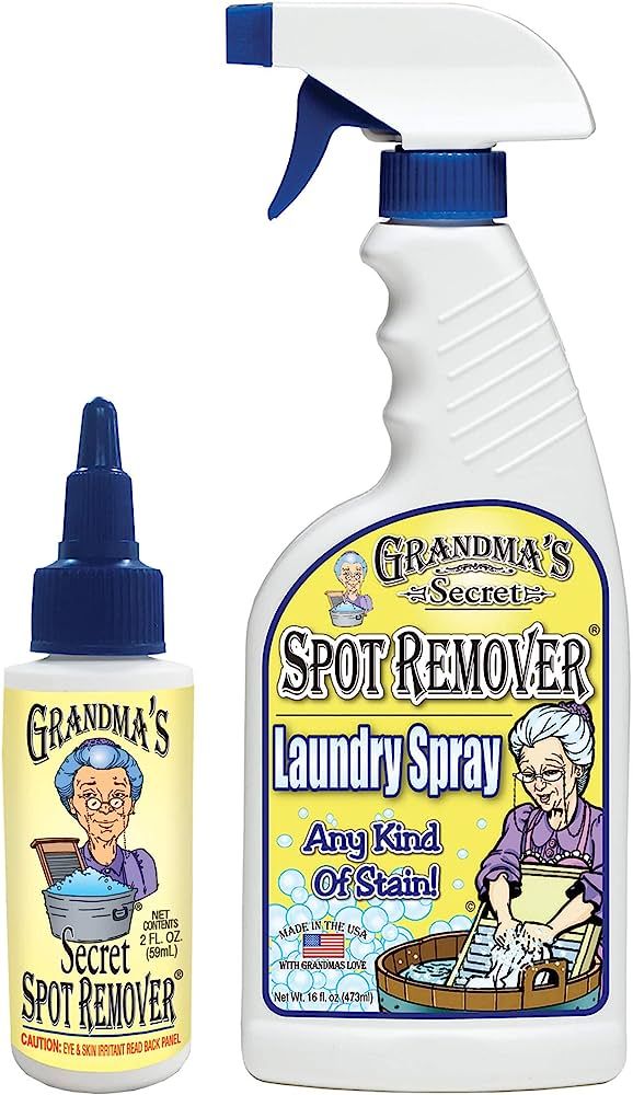 Grandma's Secret Spot Remover Laundry Spray - Chlorine, Bleach and Toxin-Free Stain Remover for C... | Amazon (US)