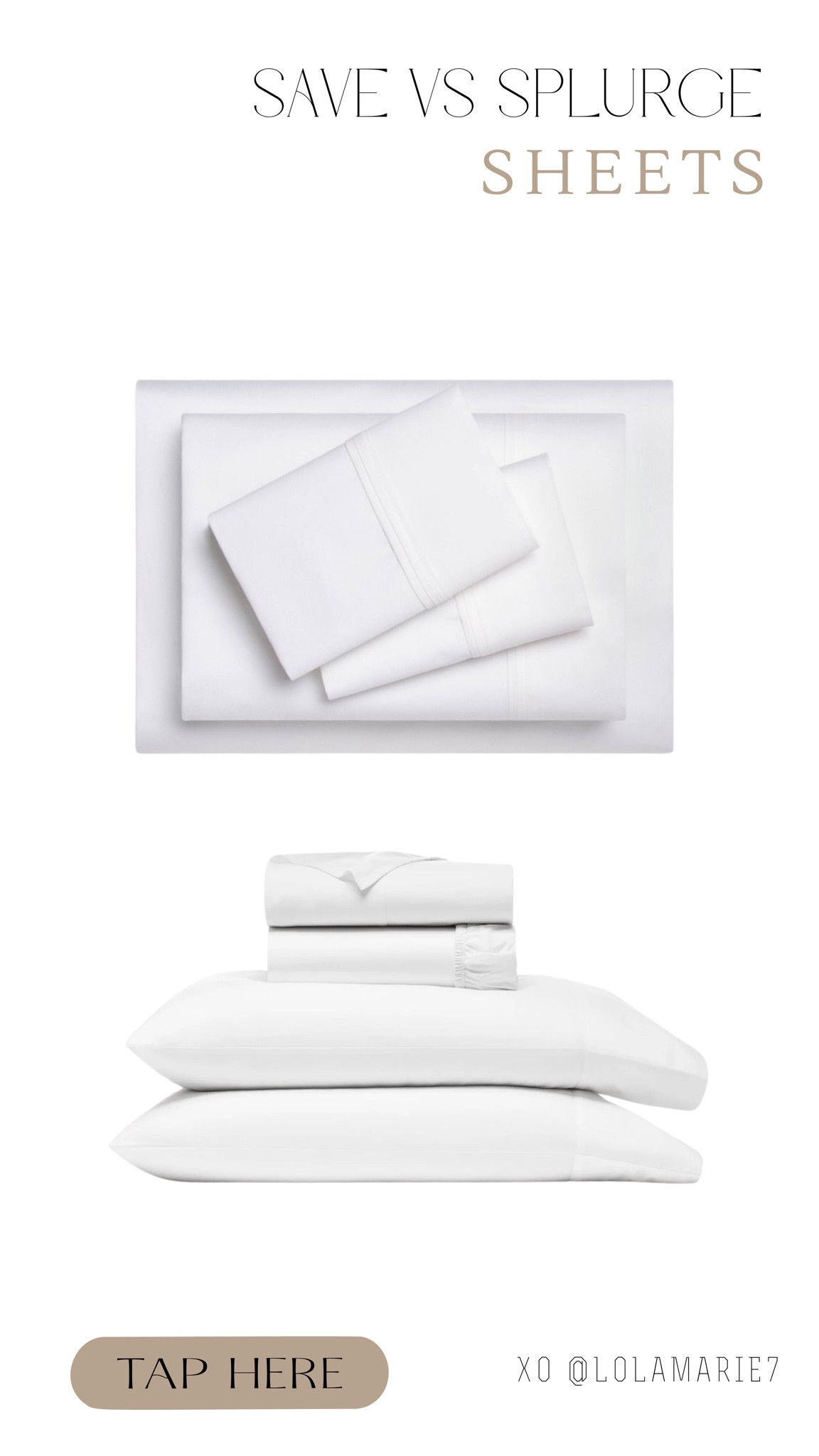 Save vs Splurge: sheets. 

I love the performance  cooling sheets from Target 
Haley loves the original Target performance sheets & Alex loves her Boll & Branch 🛏️