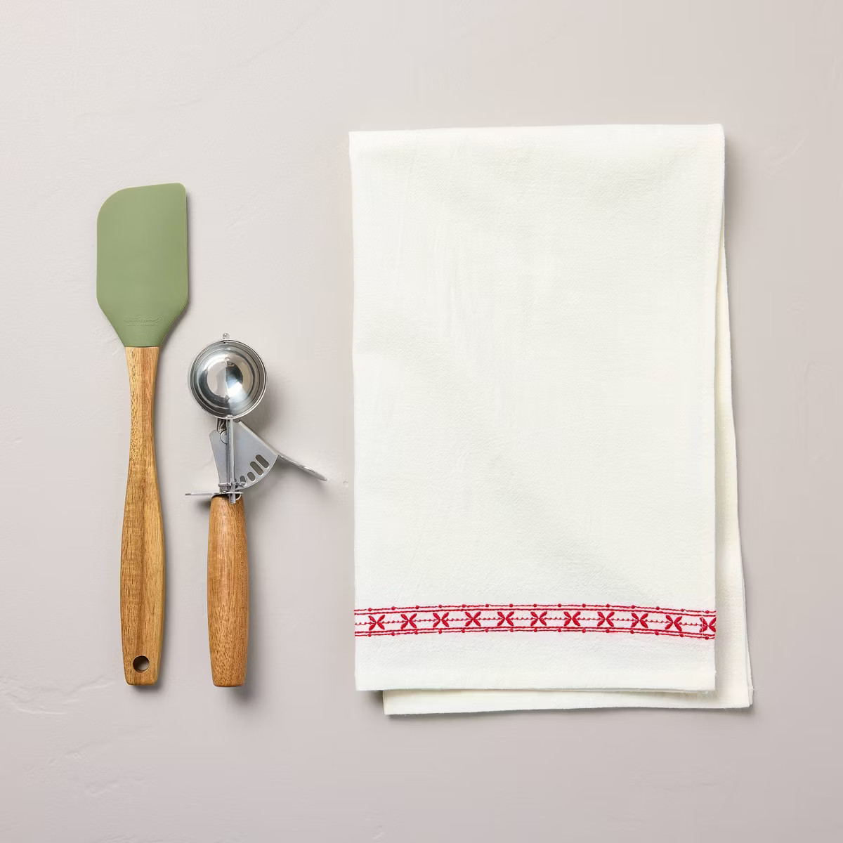 3pc Flour Sack Towel & Baking Gadgets Christmas Gift Set - Hearth & Hand™ with Magnolia | Target
