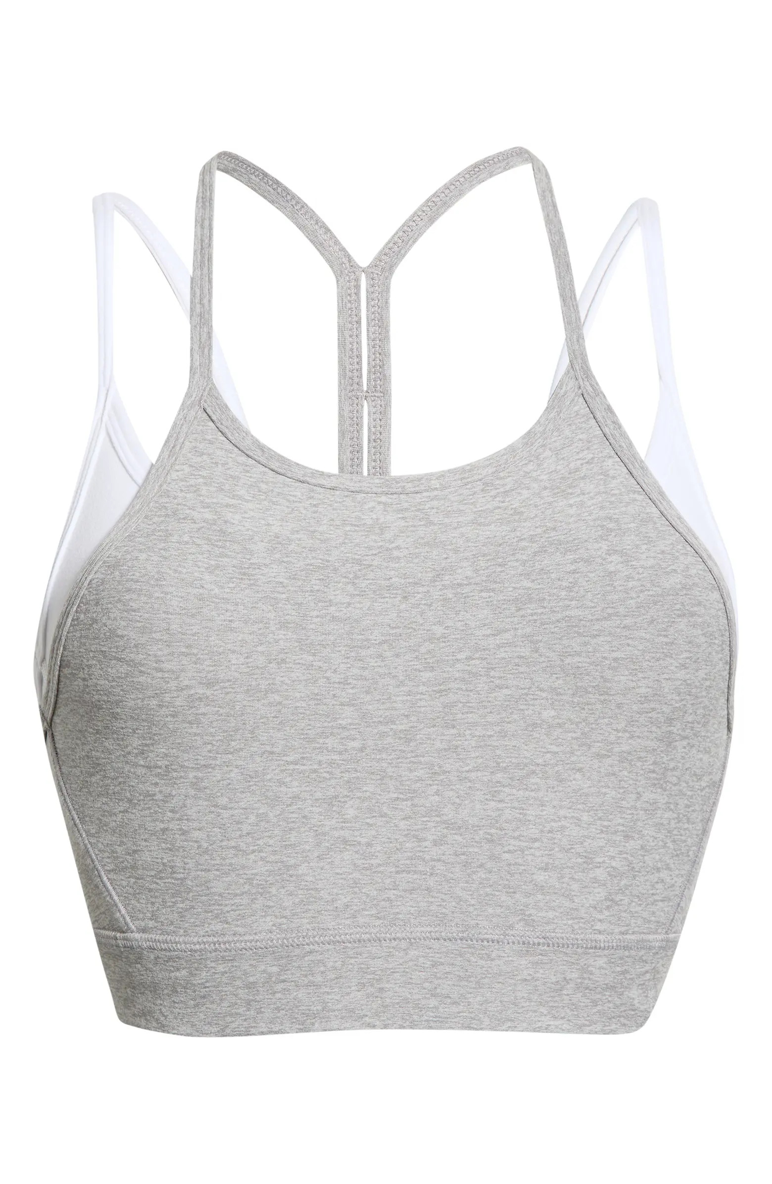Space Dye Long Layered Bra | Nordstrom