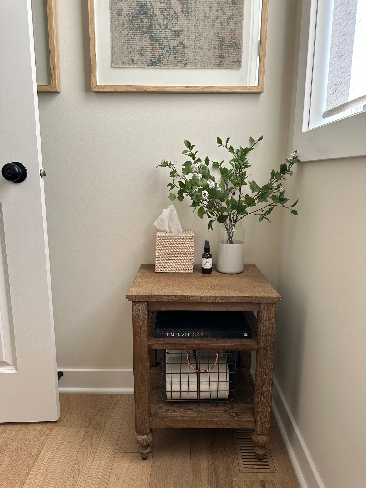 Powder bath table 💕 Made for a nightstand but love it in this space!

#LTKhome #LTKFind #LTKstyletip