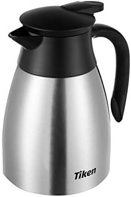 Tiken 34 Oz Thermal Coffee Carafe, Stainless Steel Insulated Vacuum Coffee Carafes For Keeping Ho... | Amazon (US)