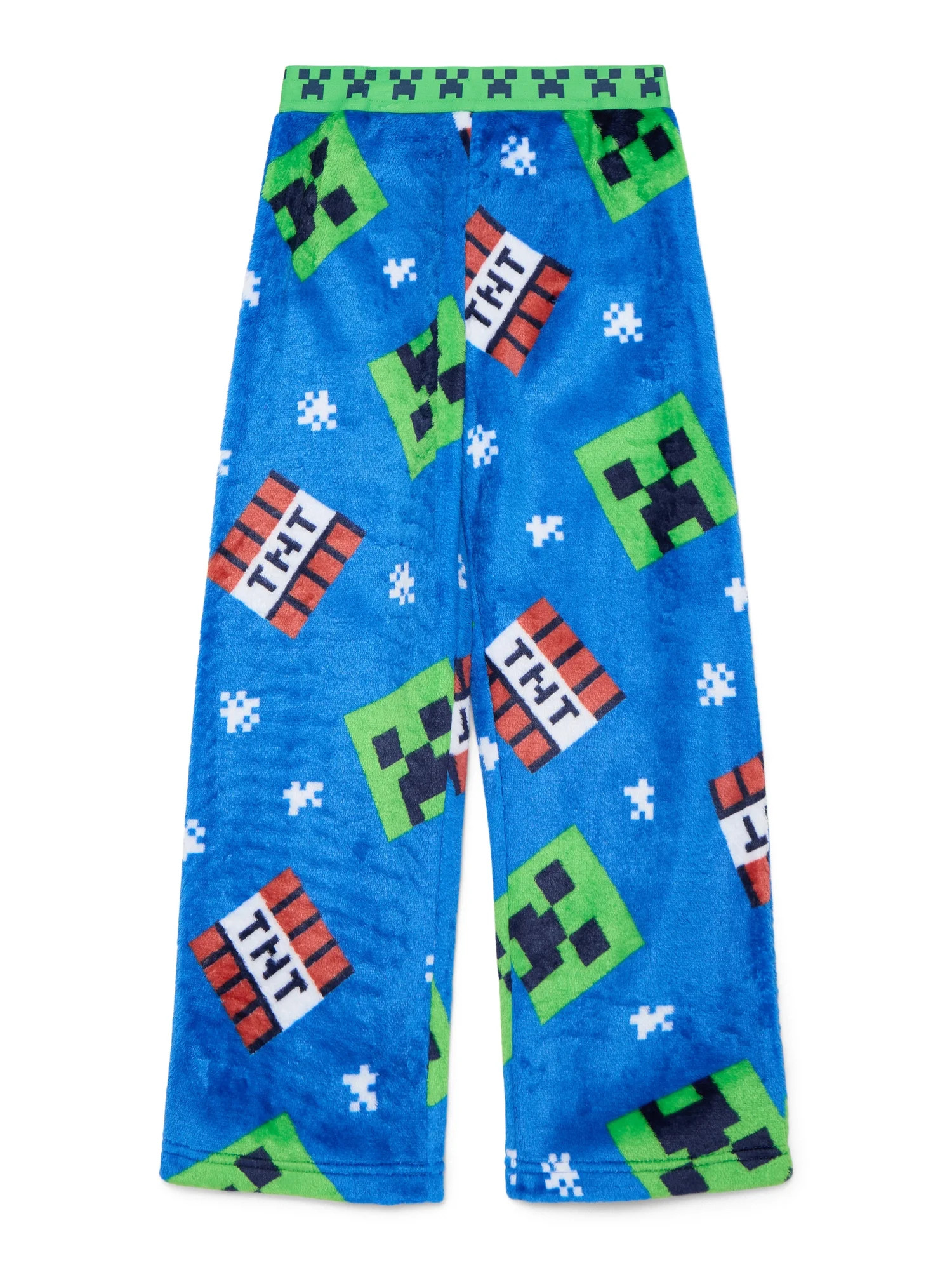 Minecraft Boys Holiday Print Plush Pajama Sleep Pants, Sizes 4-16 | Walmart (US)