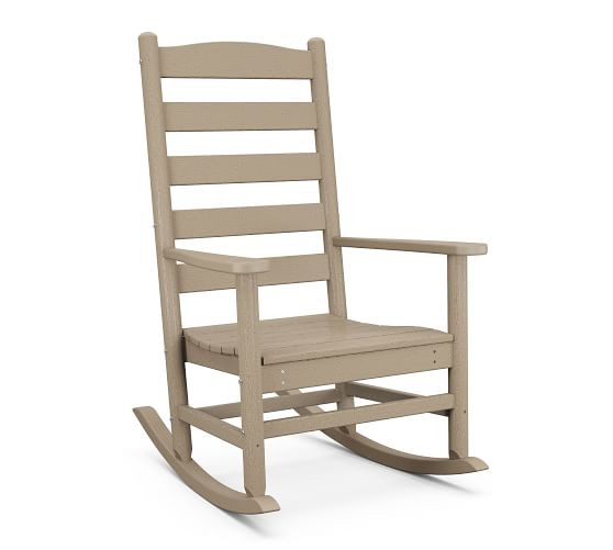 Polywood Ladderback Outdoor Rocking Chair | Pottery Barn (US)