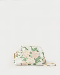 Doreen Cream Floral Frame Pouch | Loeffler Randall