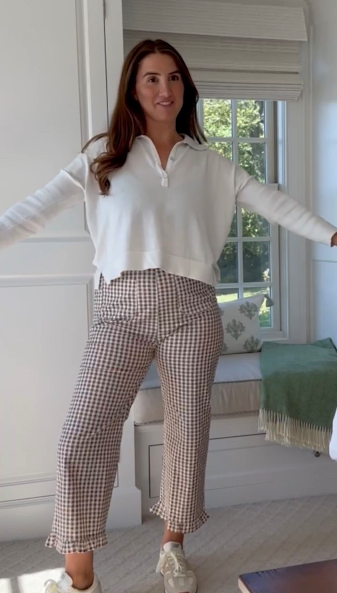 My gingham pants for fall in a size large for myself postpartum! If not postpartum, I would have ordered my true to size (medium).

For reference, I am 5’7!


#LTKTall #LTKFindsUnder50 #LTKWorkwear