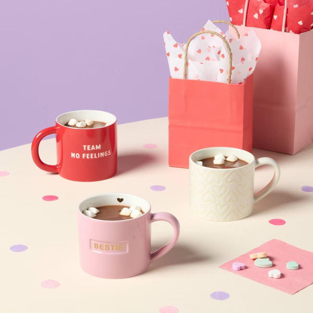 16oz Stoneware Bestie Can Mug Pink - Spritz™ | Target