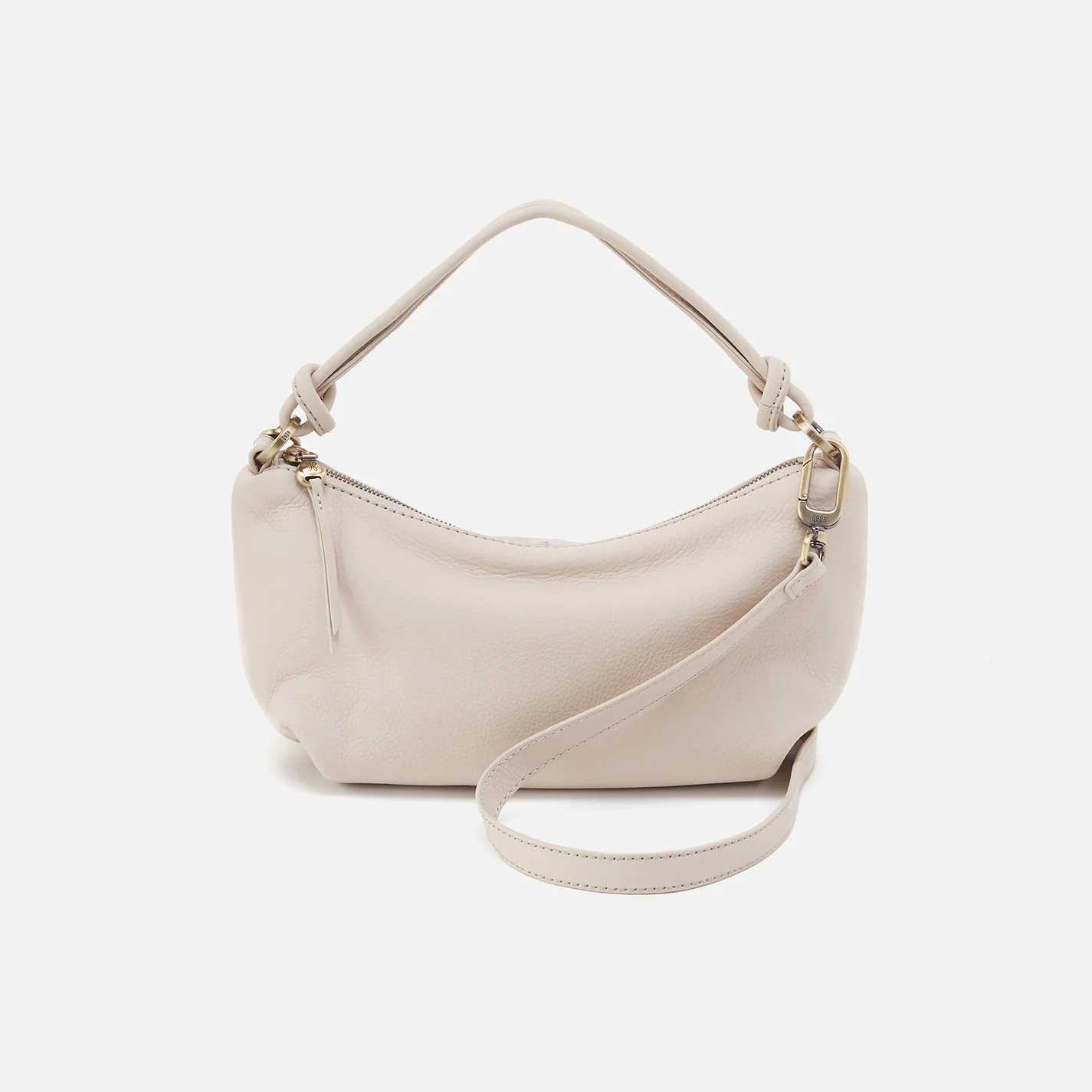 Lindley Crossbody in Soft Pebbled Leather - Stone | HOBO Bags