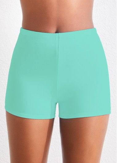 Sale
        MODLILY® Mid Waisted Mint Green Swim Shorts | modlily.com