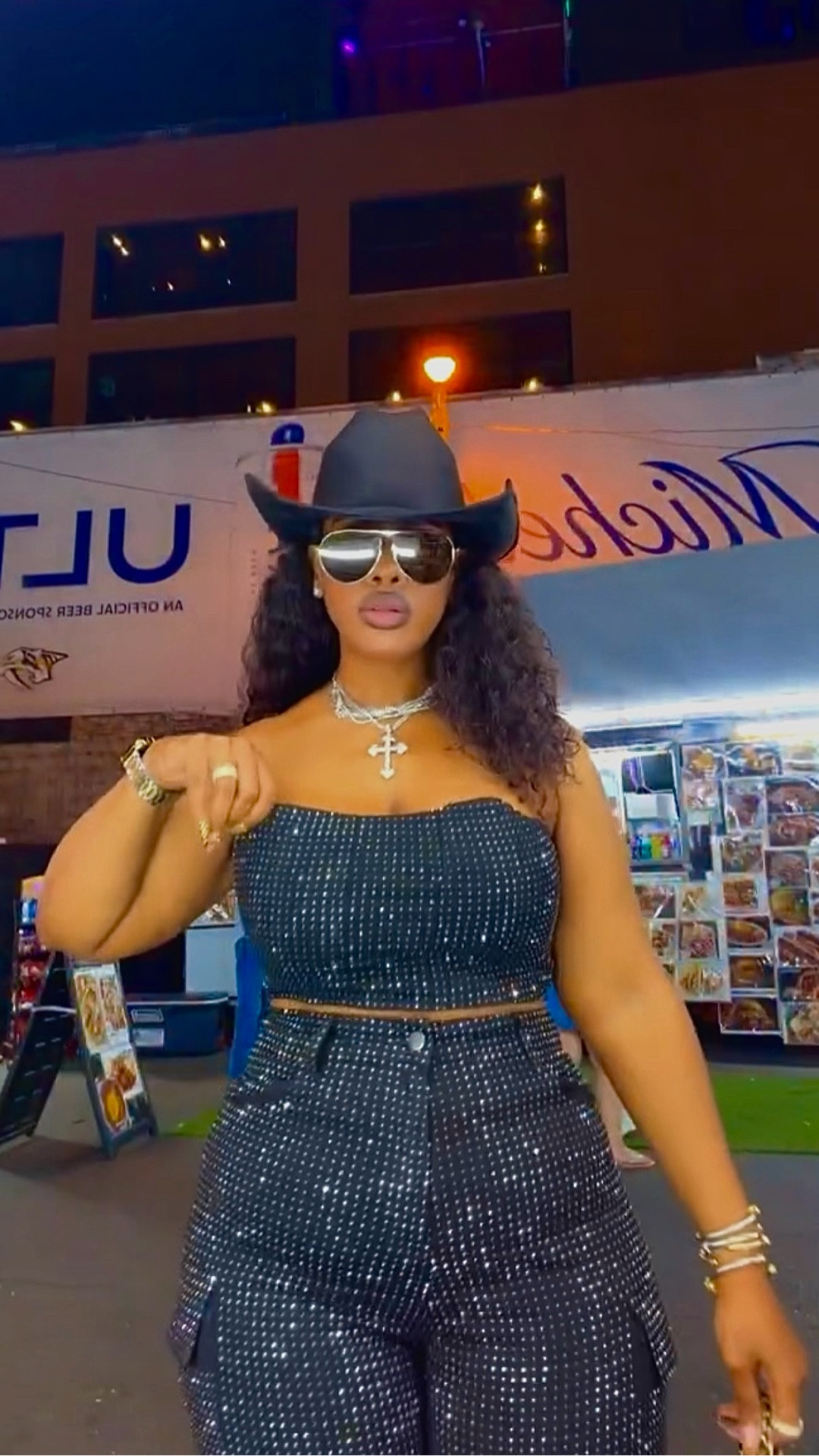 Nashville absolutely loved this look! I got stopped constantly with compliments about this outfit! 😎

It’s tall girl friendly with great stretch! It also comes with the option of mini skirt or shorts! 

I’m 5’7, 205lbs wearing size large in both top and bottom. 

#LTKFestival #LTKootd #LTKdayinmylife