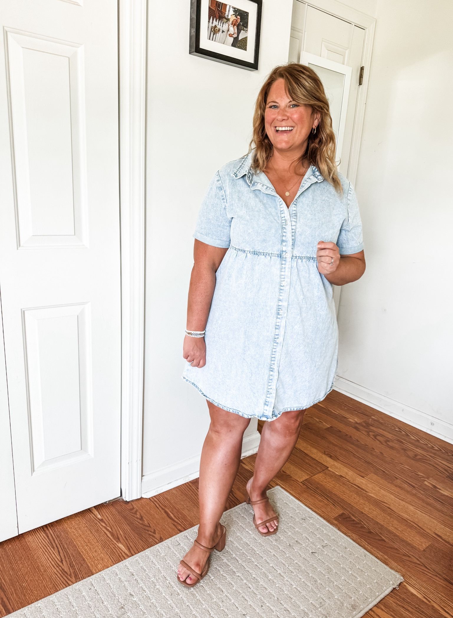 This denim dress is so good for Fall or for a teacher outfit! 

#LTKFindsUnder50 #LTKStyleTip #LTKMidsize