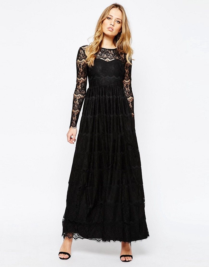 Y.A.S Mai Maxi Dress in Lace | ASOS UK