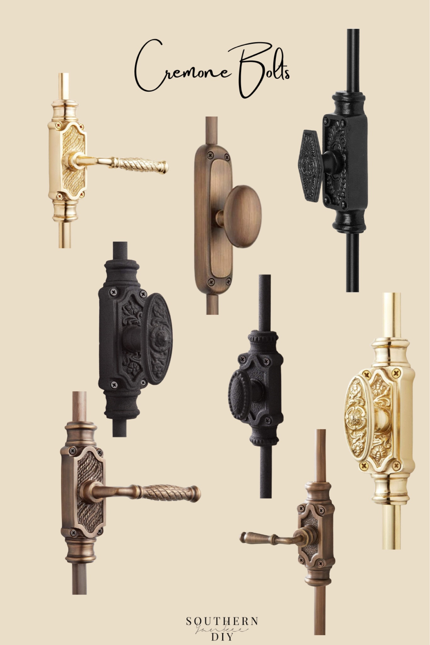 Cremone Cabinet Bolts perfect for kitchen cabinets, storage cabinet doors, and windows 

#LTKhome #LTKFind #LTKstyletip