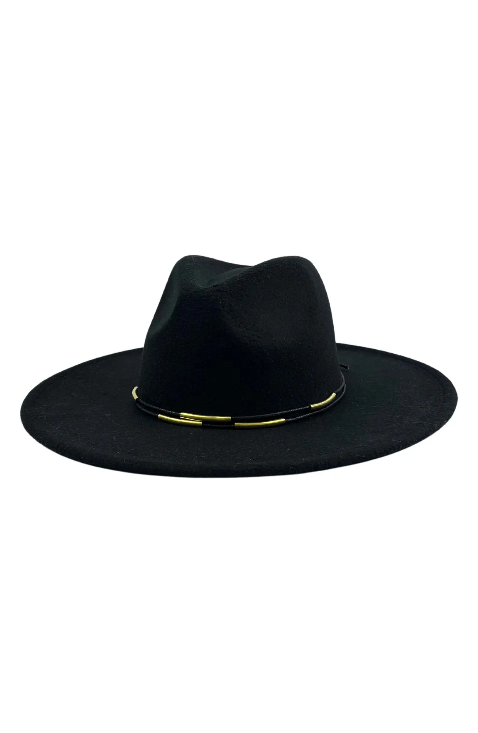 Metal Trim Felt Fedora | Nordstrom Rack