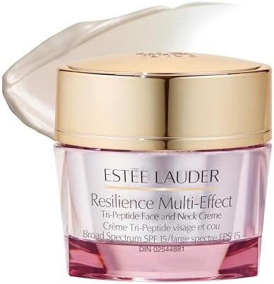 Estée Lauder Resilience Multi-Effect Tri-Peptide Face and Neck Cream Moisturizer SPF 15 | Plumpi... | Amazon (US)