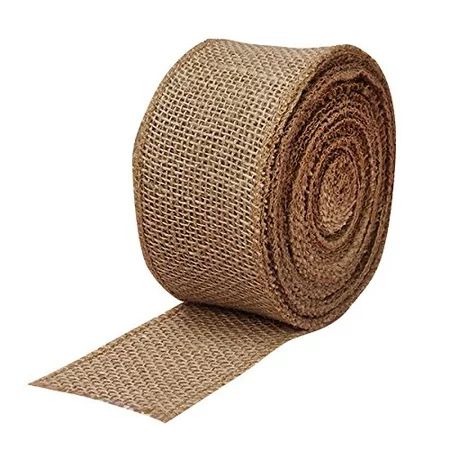 Fabric Burlap Woven Ribbon - 2 1/2"" x 10 Yards, Christmas Tree Ribbon for Crafts, Rustic Jute We... | Walmart (US)