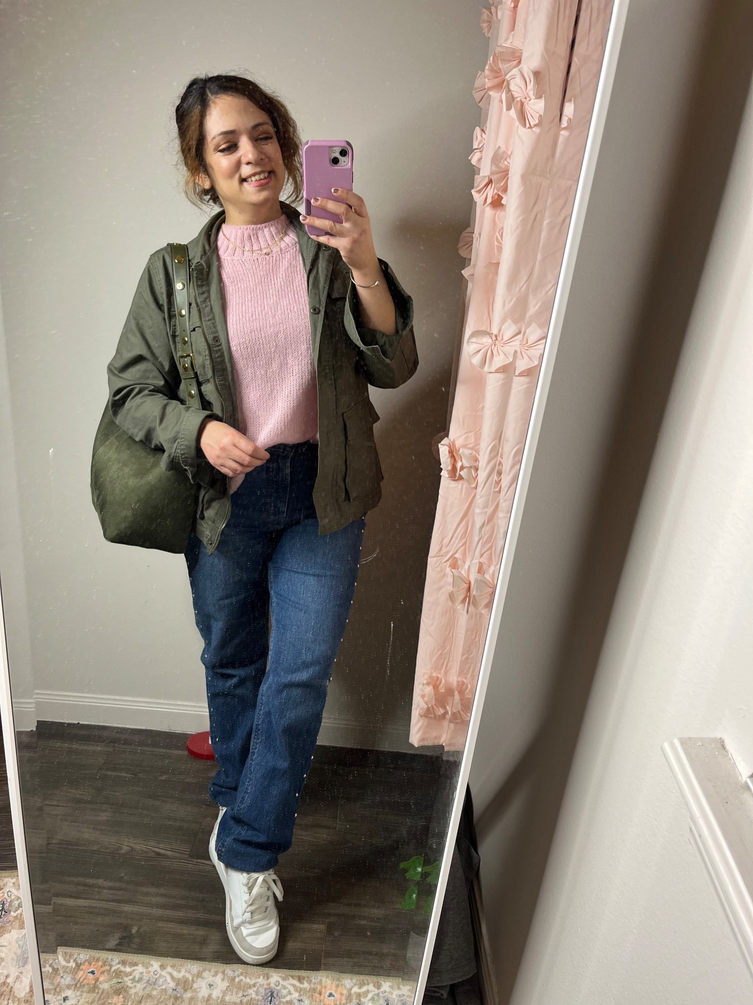 Day 4 out of 5 Thanksgiving look went to go see Wicked for good loved it and this is my movie outfit. My oversized sweater is on sale for $9! It’s so cozy!! Can be dressed up or down 




#LTKPetite #LTKSaleAlert