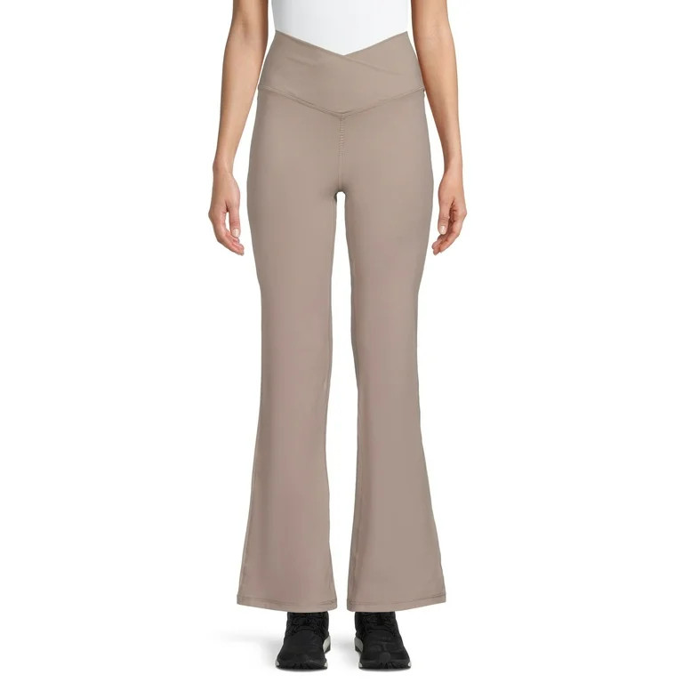 Avia Women's High Rise Crisscross Flare Leg Pants | Walmart (US)