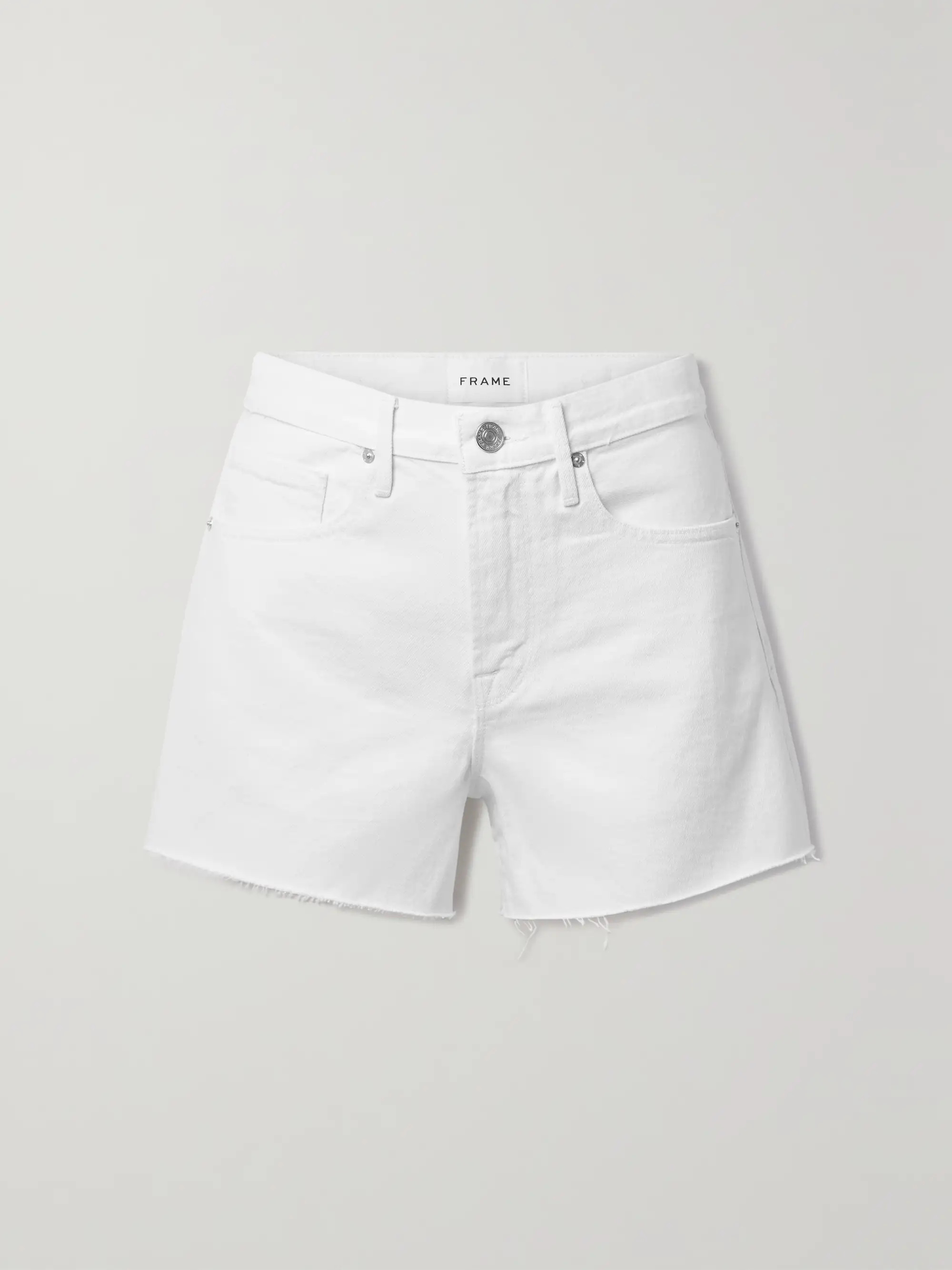 Le Brigitte frayed denim shorts | NET-A-PORTER (UK & EU)