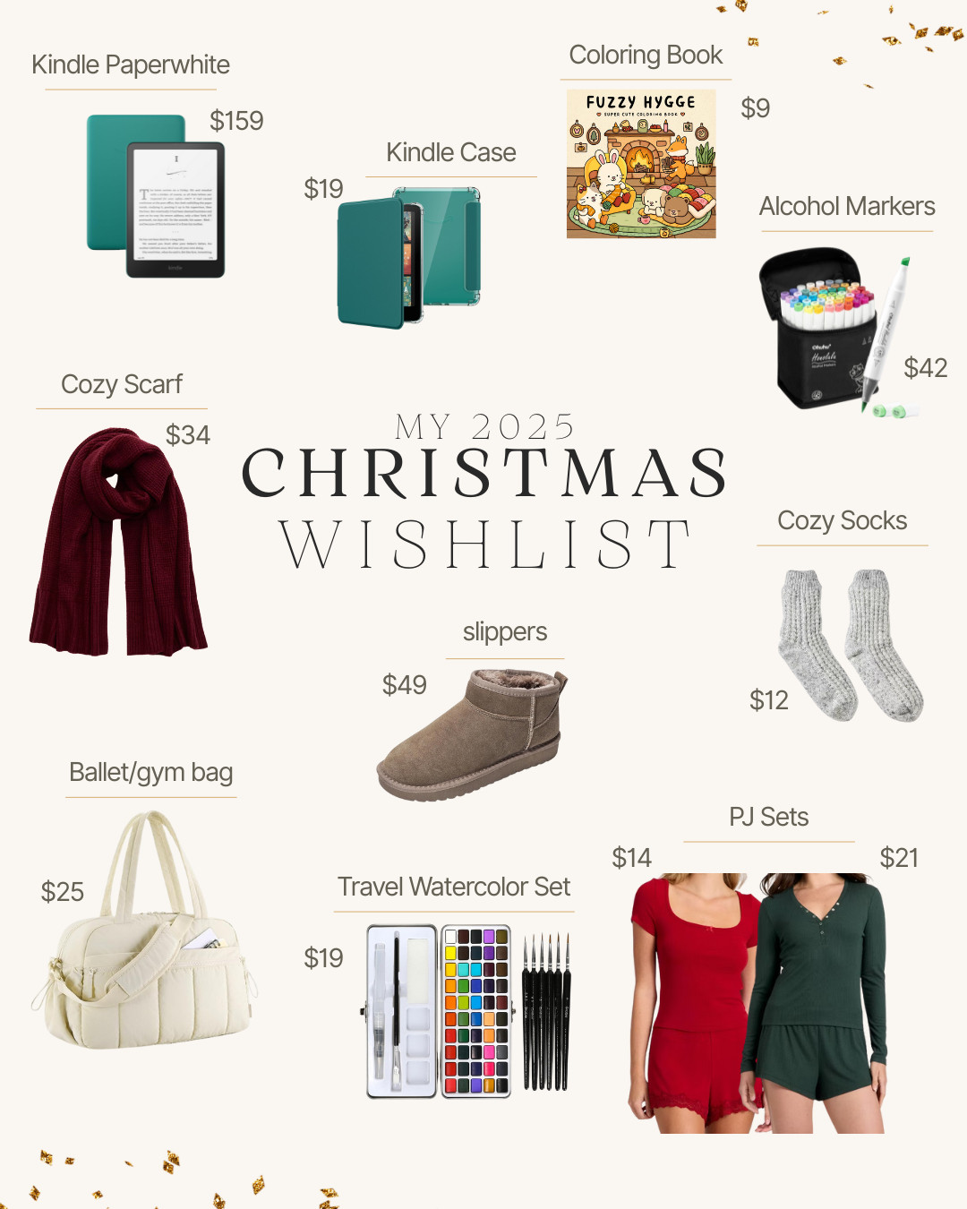 My own 2025 Christmas Wishlist 🎁✨
If you need gifting ideas for a mid-20s girlie who lives in a small apartment, loves reading, wellness, traveling, and artsy hobbies… this is your sign. Everything on my wishlist is actually practical, doesn’t take up much space, but is still cute and fun to have.

Linked everything here so you can grab ideas for your own wishlist or find the perfect gifts for someone in their 20s 🎄✨
#christmaswishlist2025 #giftguide2025 #giftsforher2025 #holidaygiftideas #wishlistinspo #smallapartmentliving #giftideasforwomen #travelgirlgiftguide #wellnesslifestyle #readinggirl #artistwishlist 

 #LTKGiftGuide #LTKHoliday #LTKselfcare