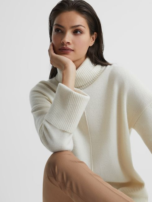 Cashmere Blend Roll Neck Jumper | Reiss US