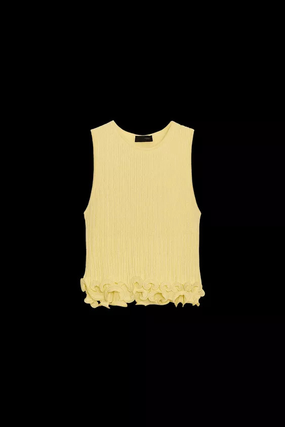 WAVY HEM KNIT TOP | Zara US