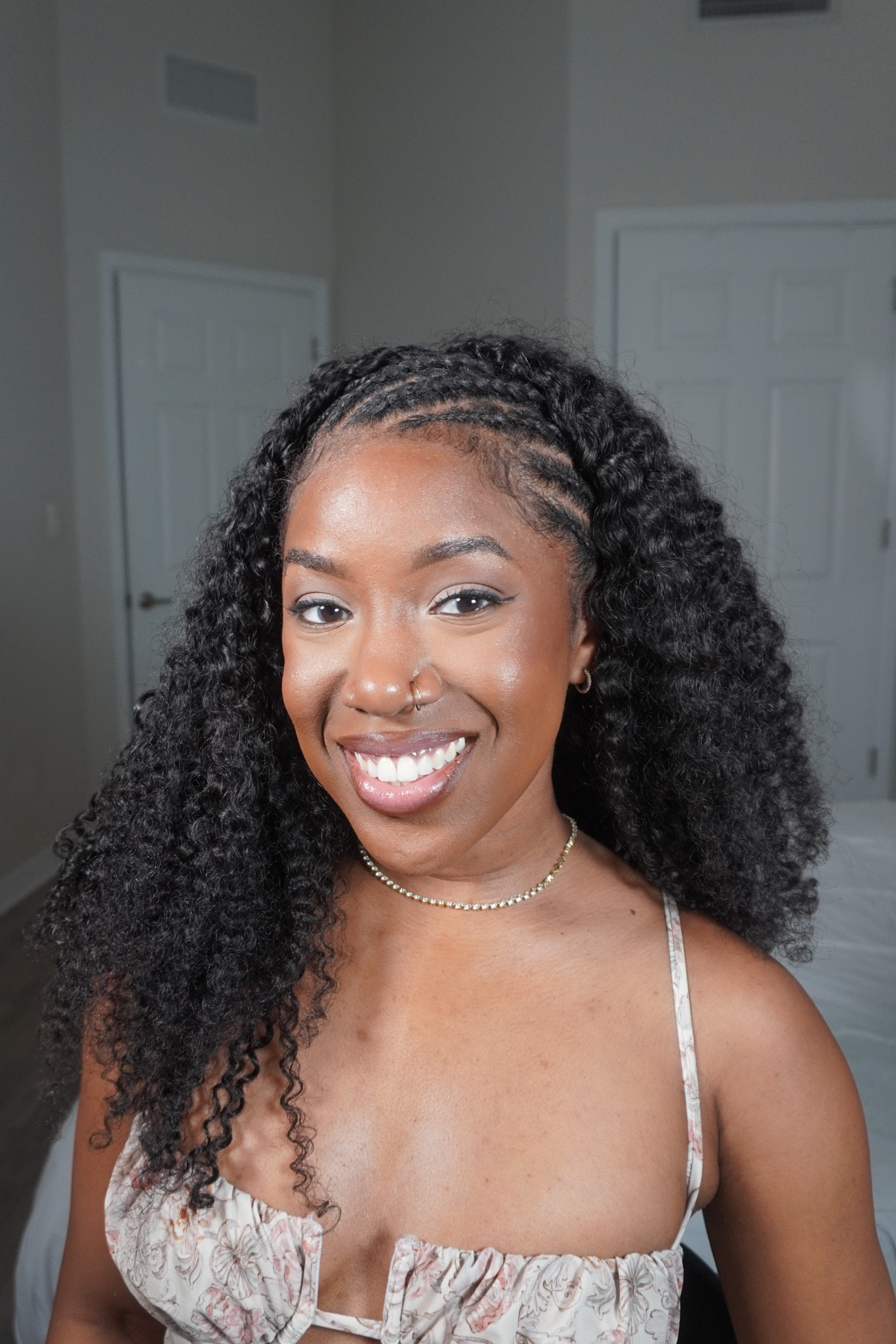Half wig hairstyle
Vacation Hairstyle
Cornrows and curly hair 

#LTKFindsUnder100 #LTKBeauty #LTKTravel