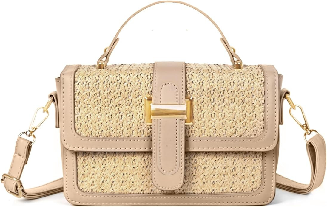 Straw Crossbody Bags for Women Summer Straw Clutch Bag Woven Beach Purse Vacation Handbags | Stra... | Amazon (US)