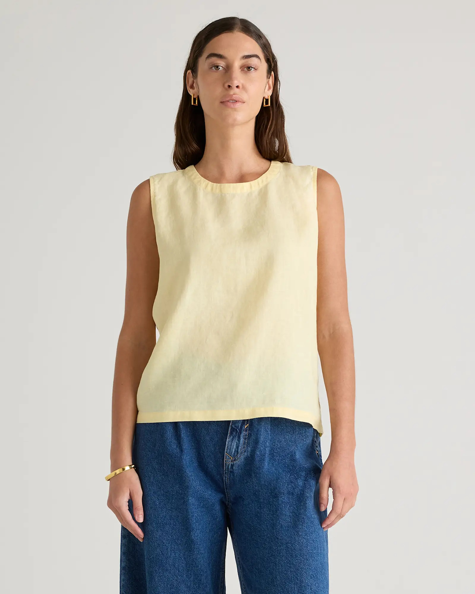 100% European Linen Tank | Quince