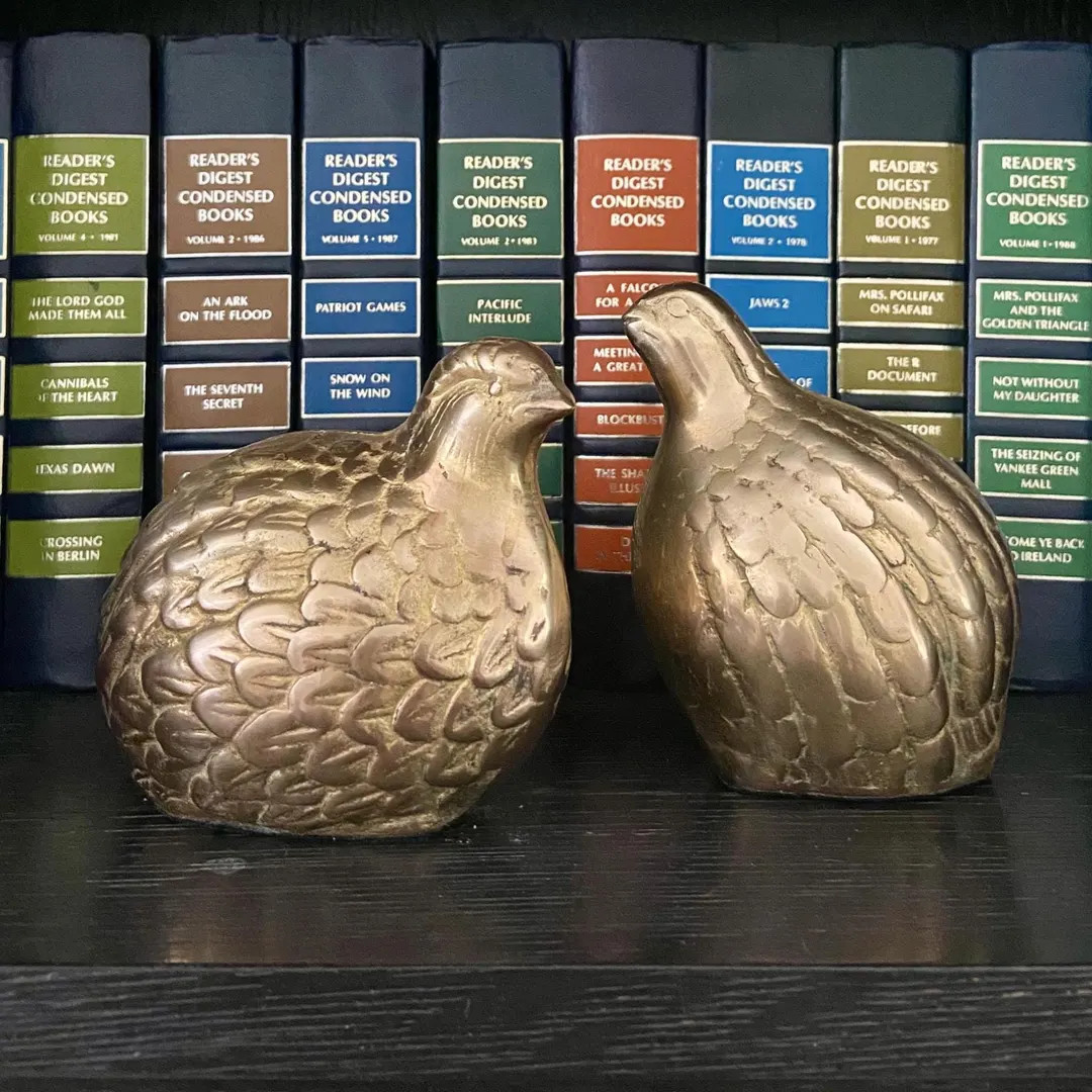 Vintage Pair of Vintage Brass Quail | Etsy (US)