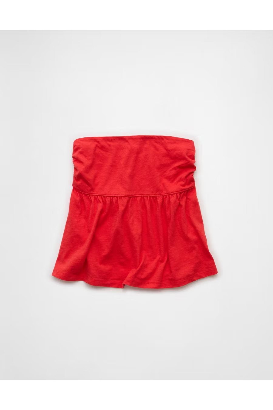 AE Sunchaser Knit Babydoll Tube Top Women's Cherry S | American Eagle Outfitters (US & CA)