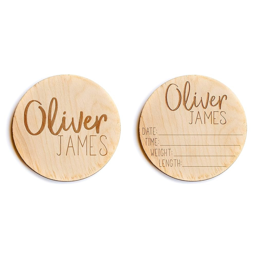 Double Sided Newborn Announcement Sign for Hospital - Baby Birth Announcement Sign Girl for Hospi... | Amazon (US)