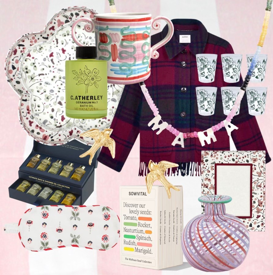 Spring Spoils Edit
For the love of Mothers or for treating yourself just because…

WILLOW CROSSLEY Petal Tray Set 
C.ATHERLEY No'1 Bath Oil, Geranium No'1
WILLOW CROSSLEY x Kate Corbett-Winder Loving Cup
ROXANNE FIRST Mama Embellished Beaded Necklace
BRORA x WILLOW CROSSLEY Wool Blanket Jacket, Mulberry
WILLOW CROSSLEY Green Botanica Tumbler Set 
WILLOW CROSSLEY Block Printed Red Posie Frame 
WILLOW CROSSLEY Pink Filigrana Vase
NOT ANOTHER BILL Wellness Seed Kit 
ZORAIDA 9ct Gold Swallow Stud Earrings
YOLKE x SALVESEN GRAHAM Eye Mask, Winter Rose 
AROMATHERAPY ASSOCIATES Ultimate Bath & Shower Oil Collection WILLOW CROSSLEY Pink Stripe Tablecloth (background)

#LTKspring #LTKgiftguide #LTKstyletip
