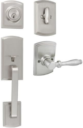 Delaney Designer Series Satin Nickel Visconti Handleset with Sorado Interior Lever | Amazon (US)