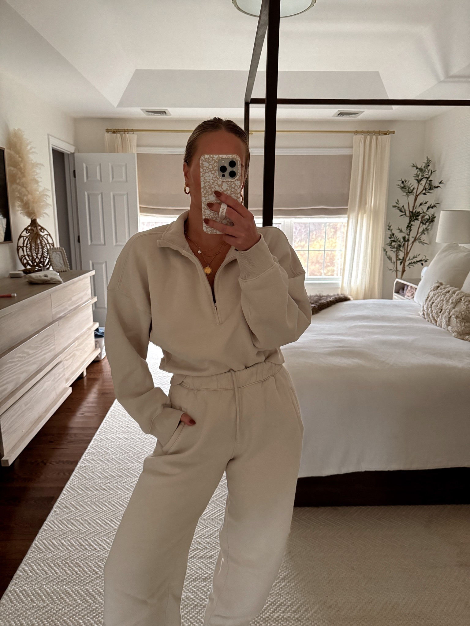 Abercrombie Sunday sweat set back in stock for the Fall! Perfect for wearing at home, traveling, and running errands. Wearing size small in top and bottoms! 

Sweat sets, home outfits, traveling outfits, Abercrombie fashion, loungewear, fall outfit inspiration, casual fall outfits 

#LTKFindsUnder50 #LTKTravel #LTKStyleTip