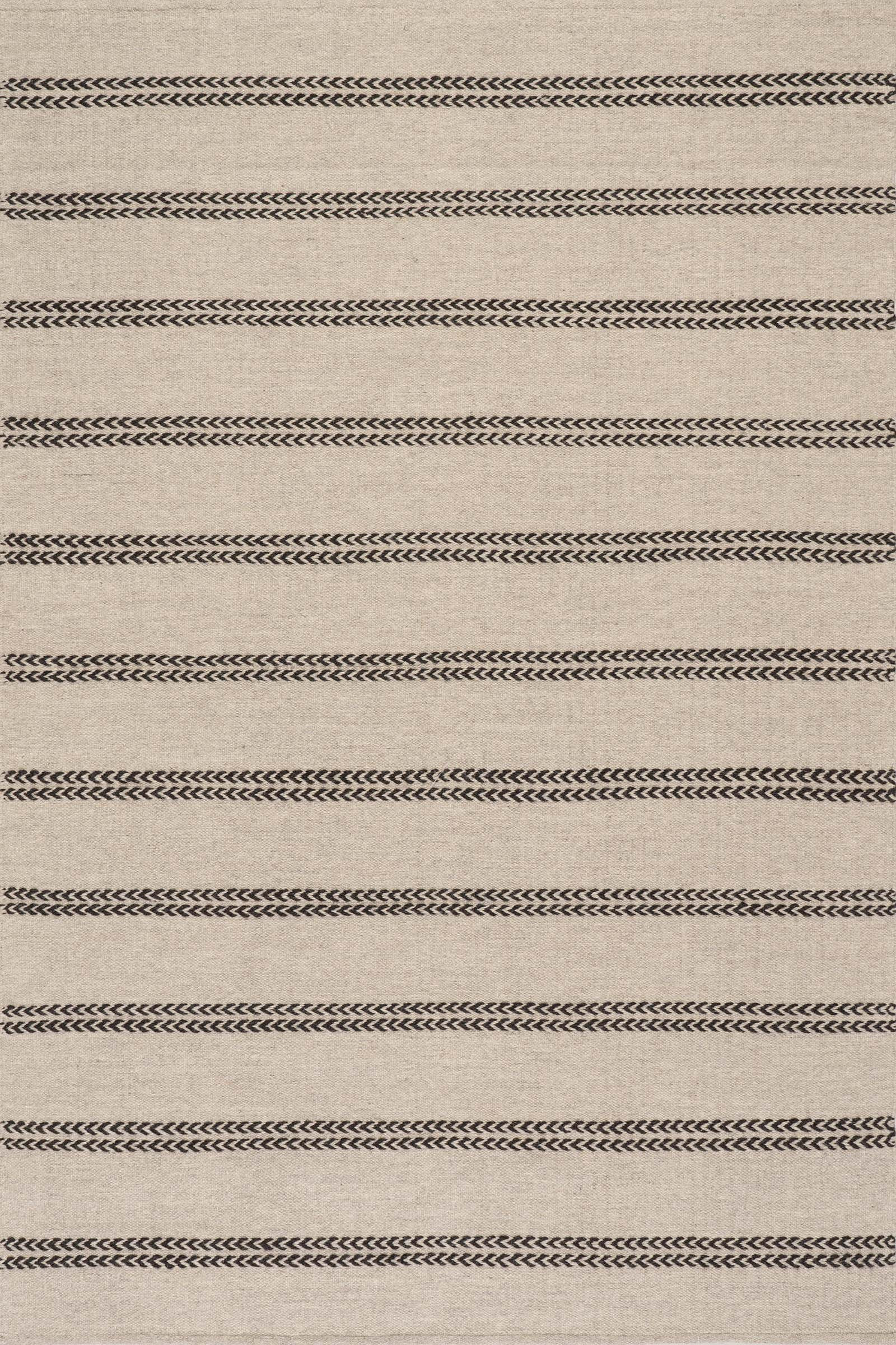 York Striped Wool Rug by Nate Berkus | Grey | Rugs USA