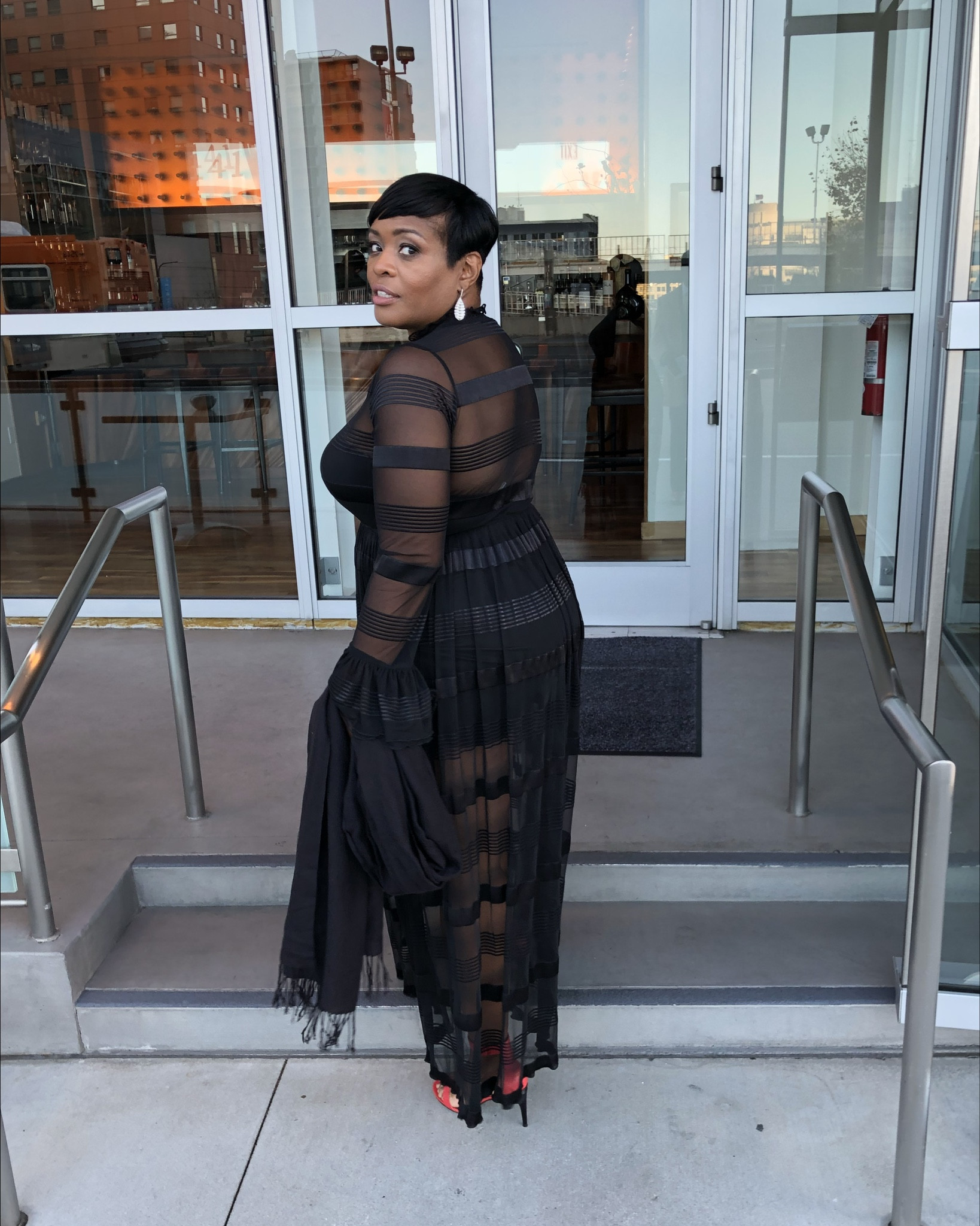 Long dresses that completely covers and reveals in all the right places can be elegantly beautiful, effortlessly chic, and classy. Paired with a cashmere wrap and red heels for a pop of color  


#LTKWedding #LTKStyleTip #LTKParties