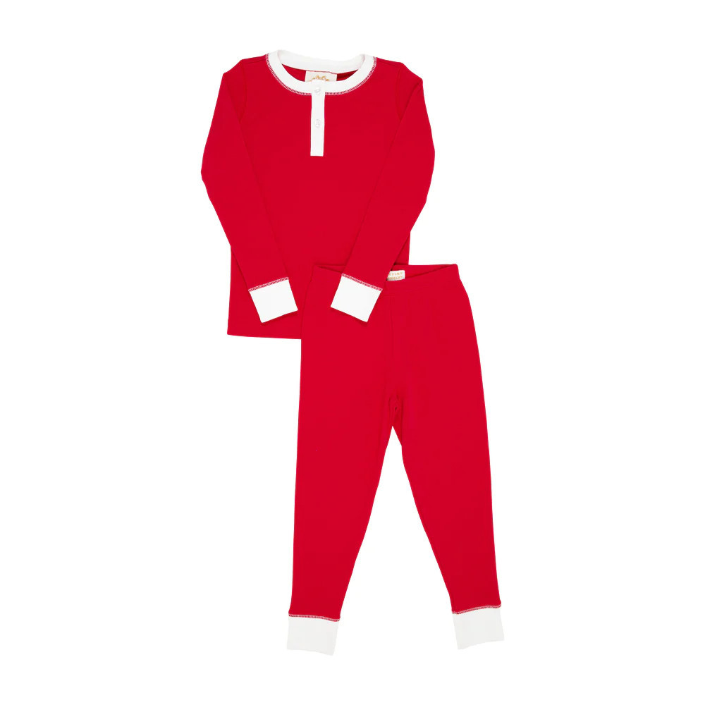 Sutton's Sweet Dream Set (Unisex) - Rudolph Red with Worth Avenue White | The Beaufort Bonnet Company
