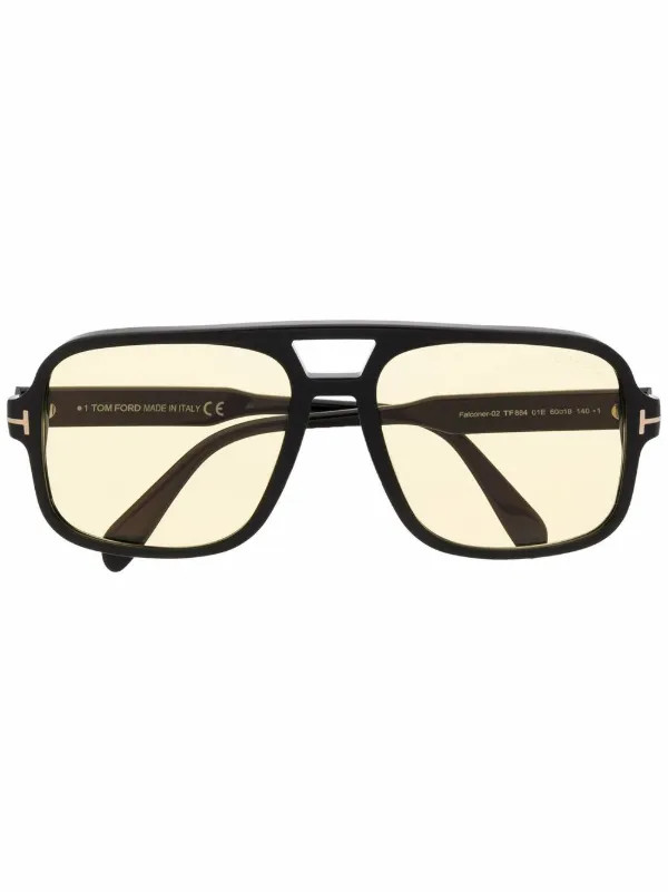 TOM FORD Eyewear Tinted pilot-frame Sunglasses | Black | FARFETCH NA | Farfetch Global