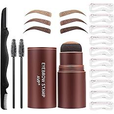 Eyebrow Stamp Stencil Kit For Perfect Eyebrow Makeup,Long-lasting Eyebrow Stencil And Stamp Kit F... | Amazon (US)