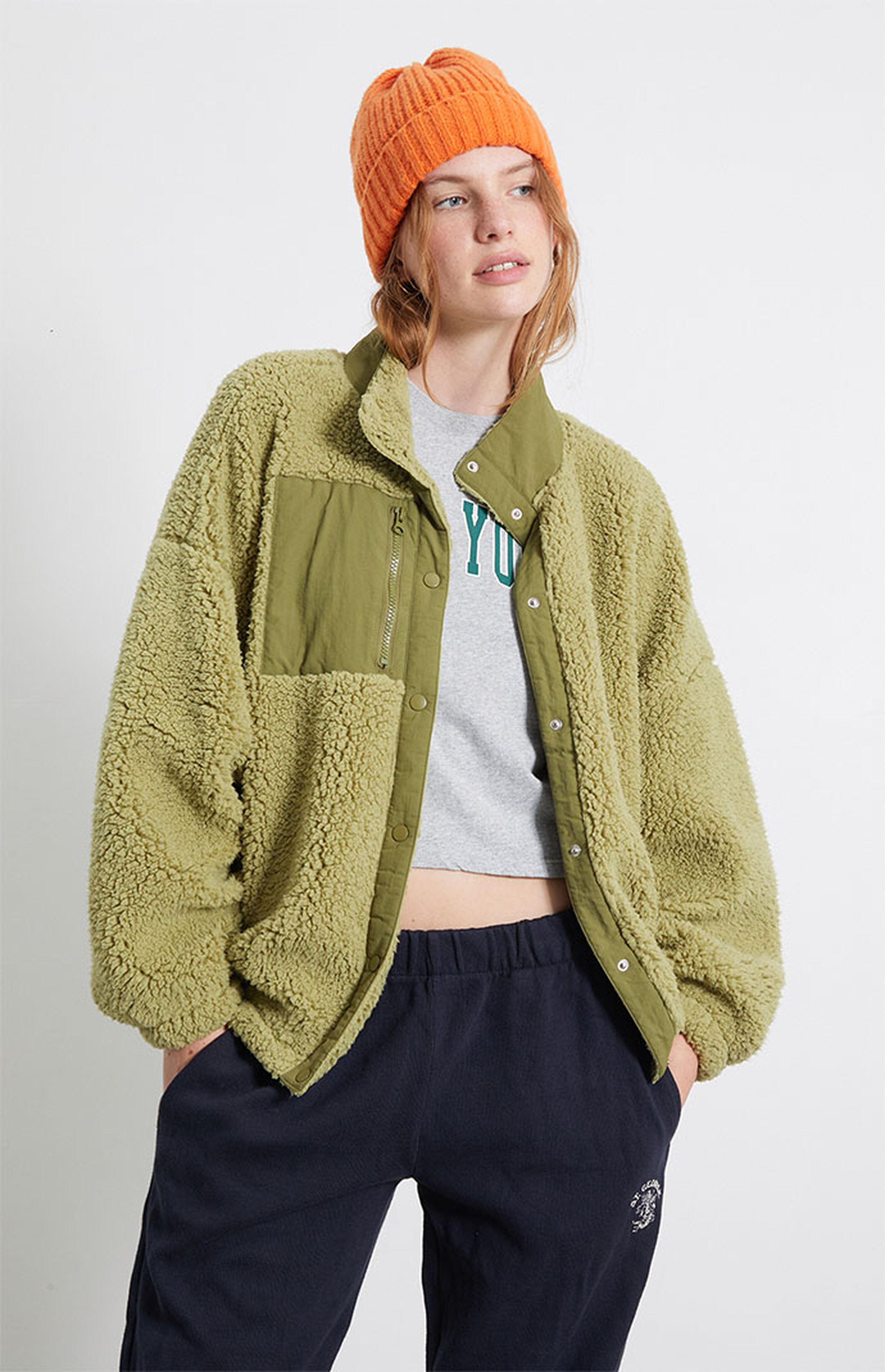 PacSun Cozy Hiker Oversized Sherpa Jacket | PacSun | PacSun