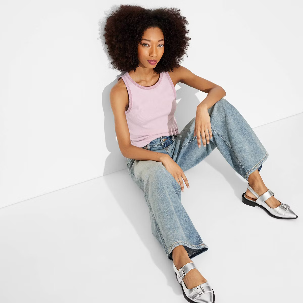 Women's Long Line Tank Top - Wild Fable™ Mauve M | Target