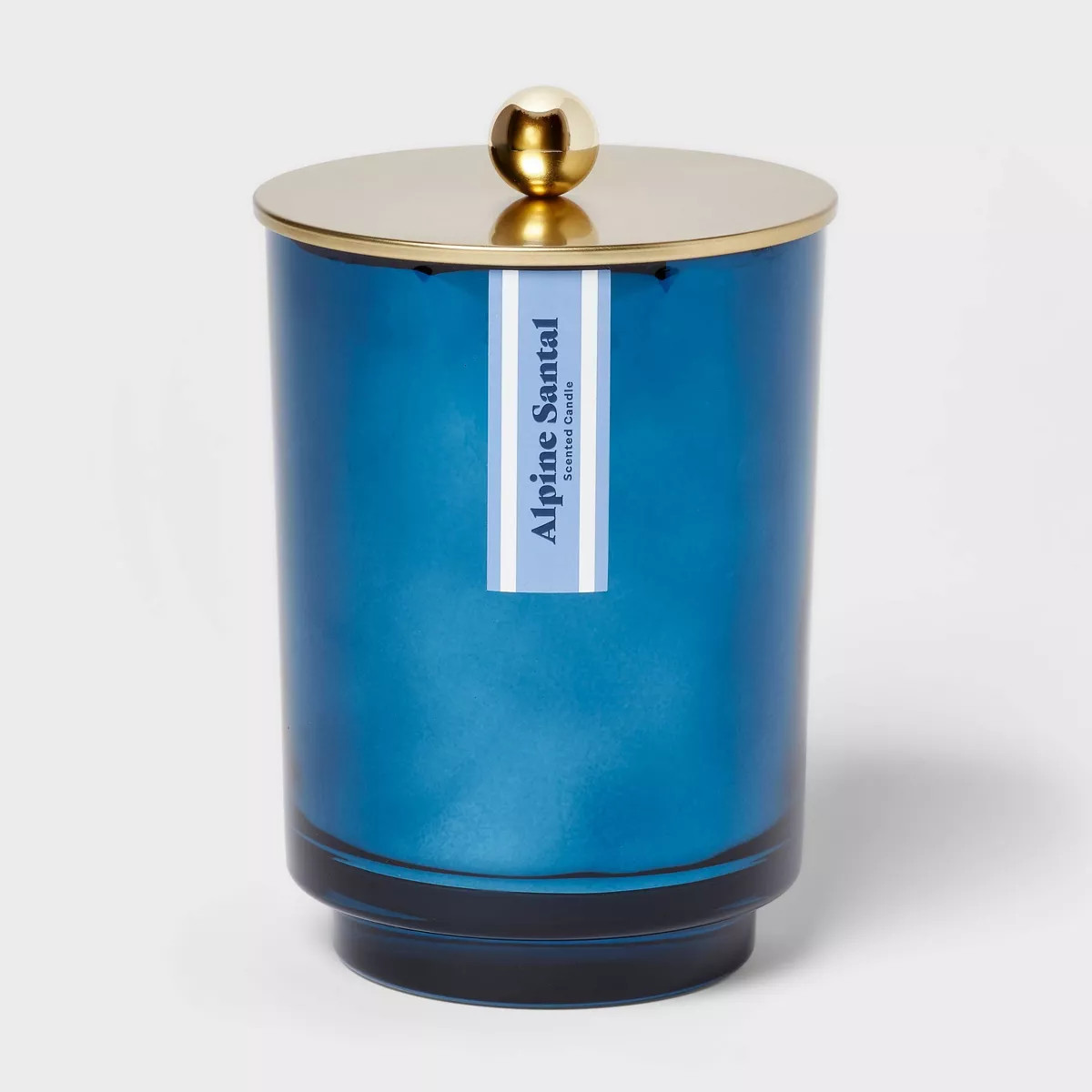 2 Wick Lidded Glass Candle Alpine Santal 18oz Blue - Threshold™ | Target